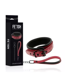 FETISH SUBMISSIVE DARK ROOM - KETTENHALSKETTE MIT NEOPRENFUTTER