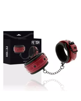 Fetish Submissive Dark Room -Vegan-Leder-Knöchelhandschellen