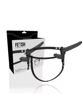 Fetish Submissive Harness - Schwarze Doppelpenetration