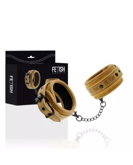 Vegane Lederhandschellen - Fetish Submissive Origen