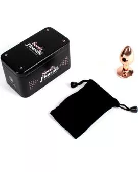 SECRETPLAY Metall-Butt-Plug Roségold - Kleine Größe 7 cm