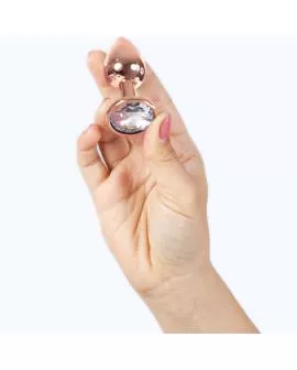 SECRETPLAY Metall-Butt-Plug Roségold - Kleine Größe 7 cm