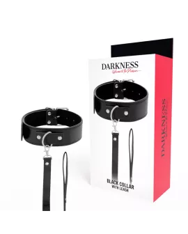 Darkness Posture-Halskette mit Lederkette