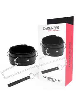 DARKNESS - Bequeme Erotik-Halskette mit Lederkette