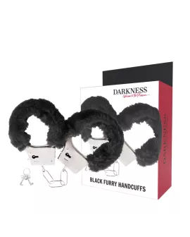 DARKNESS - Erotische Handschellen aus schwarzem Metall