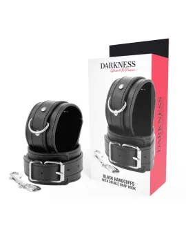 DARKNESS - Schwarze Verstellbare Handschellen