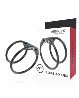 DARKNESS - Doppelter Flexibler Penisring