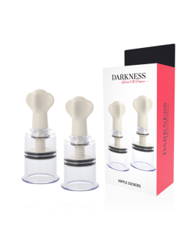 DARKNESS Transparente Nipplesauger - 5 cm Durchmesser