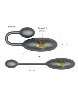 ONINDER - Denver Vibrierendes Ei Schwarz 7x2,7 cm App