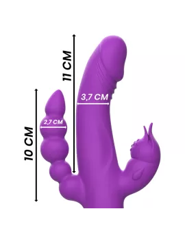 INTENSE - CASANOVA RABBIT SILIKONVIBRATOR DREIFACHMOTOR LILA