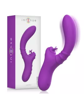 Intense - Harry flexibler Vibrator mit lila Zunge