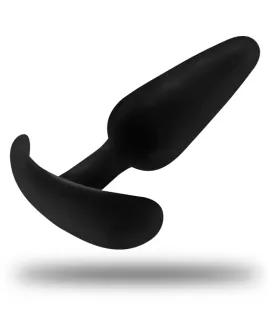 BLACK&SILVER - KAEL SILIKON ANALPLUG MIT MITTLEREM GRIFF