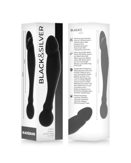 BLACK&SILVER - KARL G-PUNKT-STIMULIERENDER DILDO 18 CM