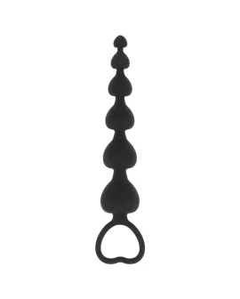 BLACK&SILVER - MILA ANAL-HERZKETTE 18 CM