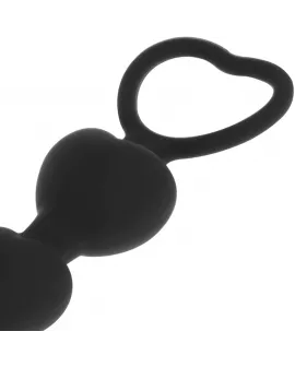 BLACK&SILVER - MILA ANAL-HERZKETTE 18 CM