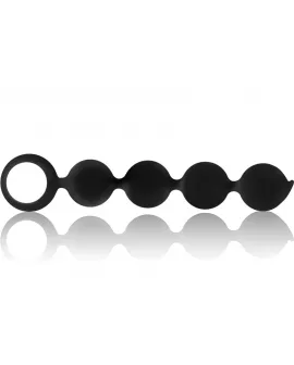 BLACK&SILVER - LENNON ANAL ROSENKRANZ 4 SILIKONKUGELN 15 CM