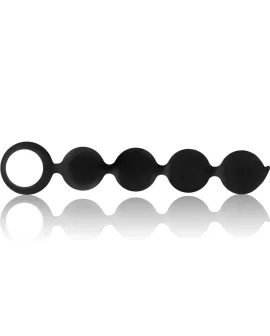 BLACK&SILVER - LENNON ANAL ROSENKRANZ 4 SILIKONKUGELN 15 CM