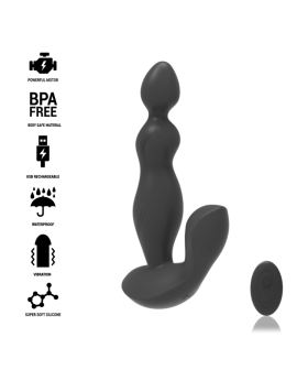 BLACK&SILVER - CORA ANAL PLUG SILIKON FERNBEDIENUNG