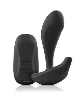 BLACK&SILVER - DWAYNE ANAL PLUG SILIKON FERNBEDIENUNG