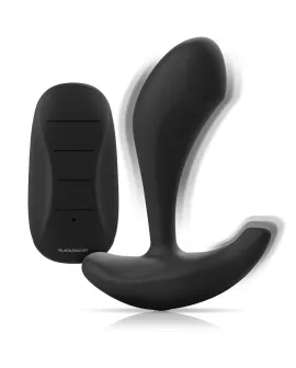 BLACK&SILVER - DWAYNE ANAL PLUG SILIKON FERNBEDIENUNG