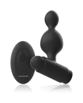 BLACK&SILVER - TUCKER KLEINE ANALSTECKER AUS SILIKON MIT FERNBEDIENUNG