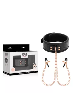 BEGME - Black Edition Halsband mit Nippelklemmen