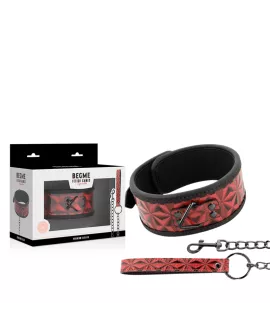 BEGME - Red Edition Vegan Lederhalsband mit Neoprenfutter