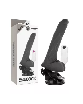 Basecock Artikulierbarer Vibrator mit Fernbedienung - Schwarz