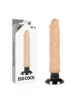 BASECOCK - REALISTISCHER VIBRATOR 2-1 NATÜRLICH 20 CM -O- 4 CM