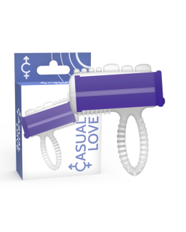 Casual Love - Ring-Vibrator mit Flieder-Zunge