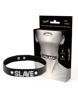 COQUETTE CHIC DESIRE - Sklaven-Halsband aus veganem Leder