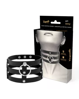 Coquette Chic Desire - Veganes Leder-Halsband Fetisch-Stil