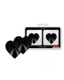 Coquette Chic Desire - Nippelabdeckungen mit Schwarzen Herzen