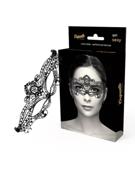 COQUETTE CHIC DESIRE - FEINE SCHWARZE SPITZENMASKE