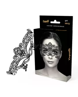 COQUETTE CHIC DESIRE - BREITE SCHWARZE SPITZENMASKE