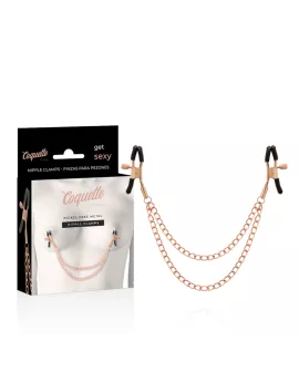 Coquette Chic Desire - Fantasy-Nippelclips aus Metall mit Kette