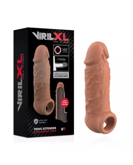 VIRILXL - FLÜSSIGE SILIKON V7 BRAUNE PENISVERLÄNGERUNG