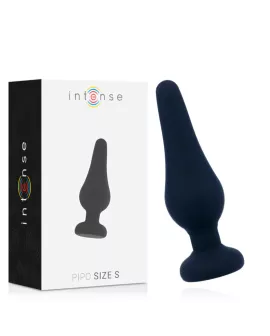 INTENSE - ANALPLUG PIPO S SCHWARZES SILIKON 9,8 CM