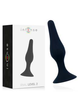 Intense Analplug Stufe 2 - 11,5 cm Schwarz