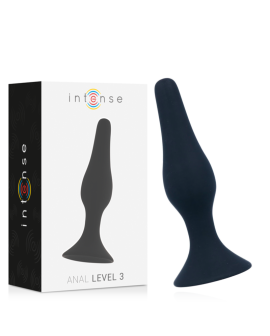 Intense Anal Plug Stufe 3 - 12,5 cm Schwarz