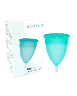 Stercup FDA Silikon-Menstrualcup Aquamarin - Größe L