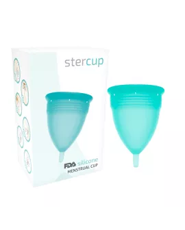 Stercup FDA Silikon-Menstrualcup Aquamarin - Größe S