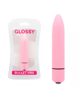 Glossy - Dünnes Rosa Vibrator für Erotik