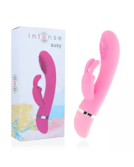 INTENSE - Susy Oszillierender Silikon-Kaninchenvibrator Rosa
