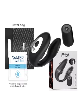 Brilly Glam - Pulsierendes Vibrierendes Paar mit Fernbedienung