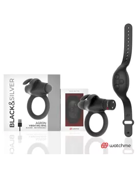 BLACK&SILVER - AGRON COCKRING-UHR MIT FERNBEDIENUNG