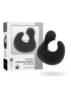 BLACK&SILVER - DUCKYMANIA WIEDERAUFLADBARER SILIKON-STIMULIERENDER ENTENHÜHLING