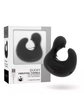 BLACK&SILVER - DUCKYMANIA WIEDERAUFLADBARER SILIKON-STIMULIERENDER ENTENHÜHLING
