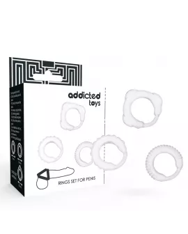 Addicted Toys C-Ring-Set Klar - Transparentes Erotik-Set