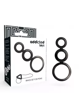 ADDICTED TOYS - Penisring-Set für Männer - Geruchert